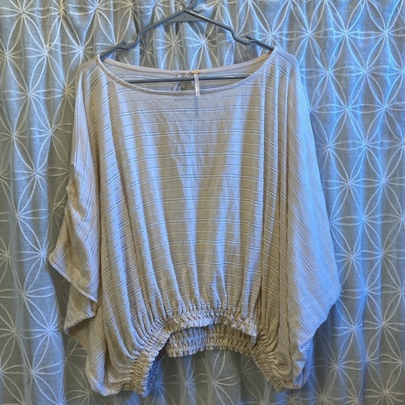 Free People Striped Eyelet Top - Picture 10 of 10